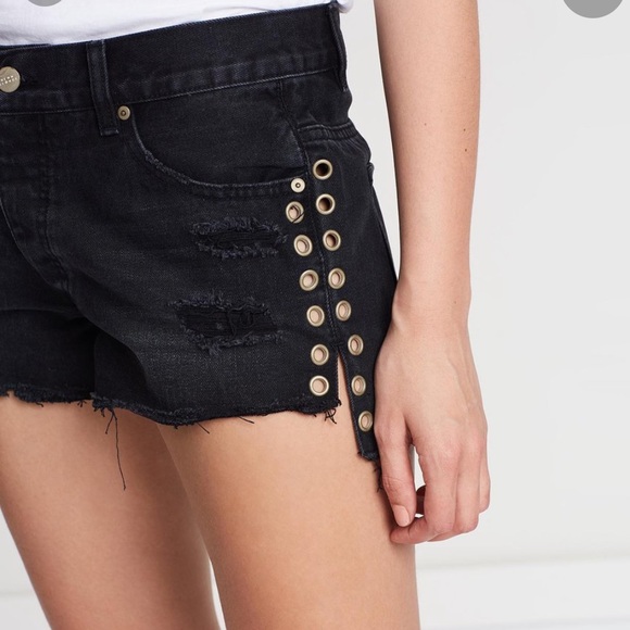 Pants - Neon blonde lovely eyelet shorts!!